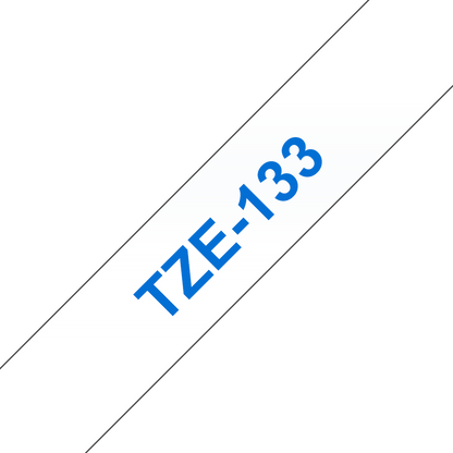 Brother Blue On Clear PTouch Ribbon 12mm x 8m - TZE133 - ONE CLICK SUPPLIES