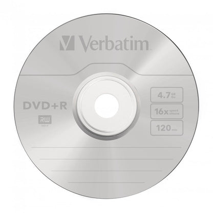 Verbatim DVD Plus R Non Printable Spindle of 50 - 43550 - ONE CLICK SUPPLIES