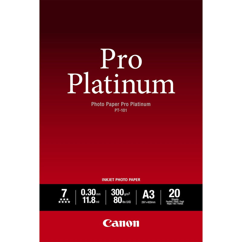 Canon PT-101 A3 Photo Paper 20 Sheets - 2768B017 - ONE CLICK SUPPLIES