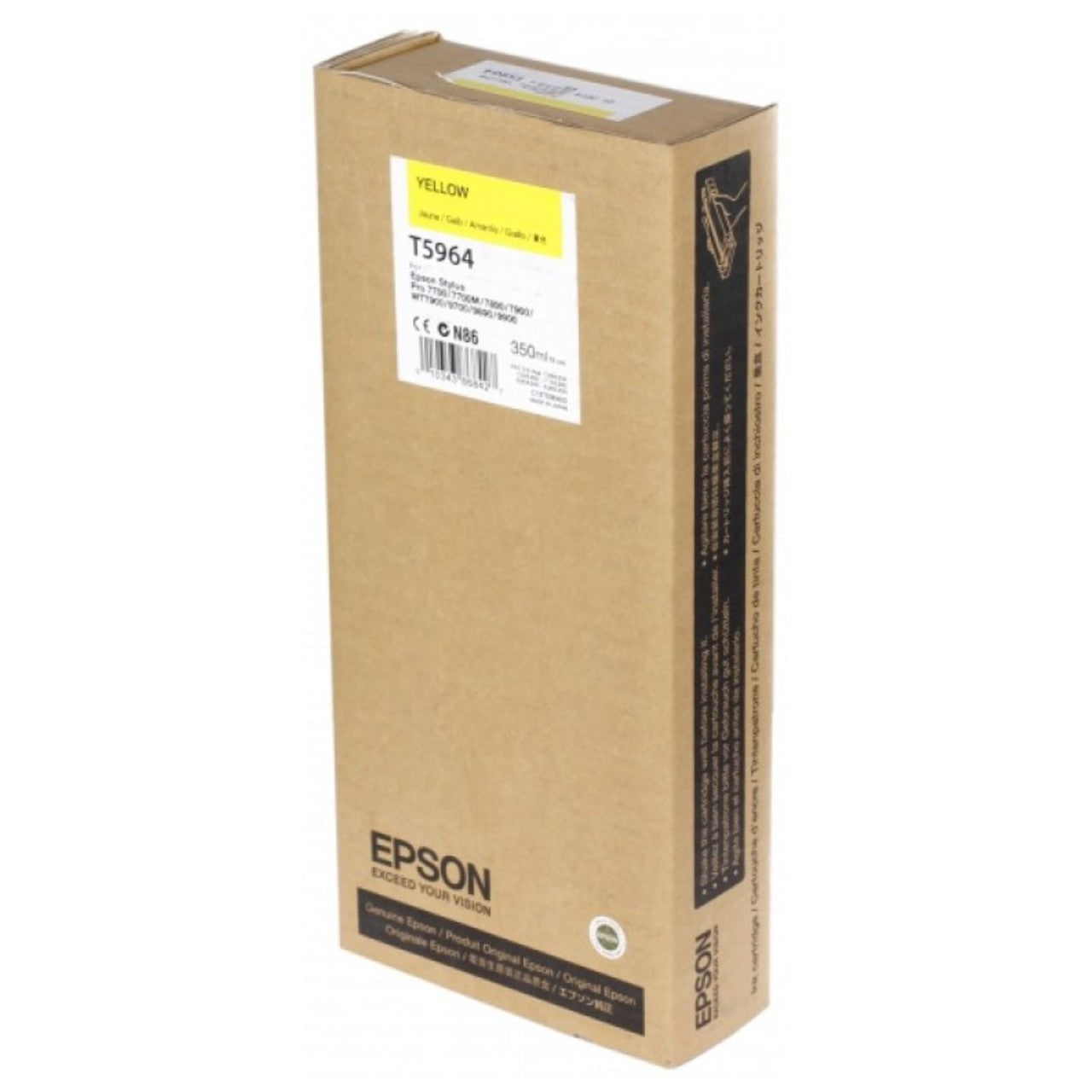 Epson T5964 Yellow Ink Cartridge 350ml - C13T596400 - ONE CLICK SUPPLIES