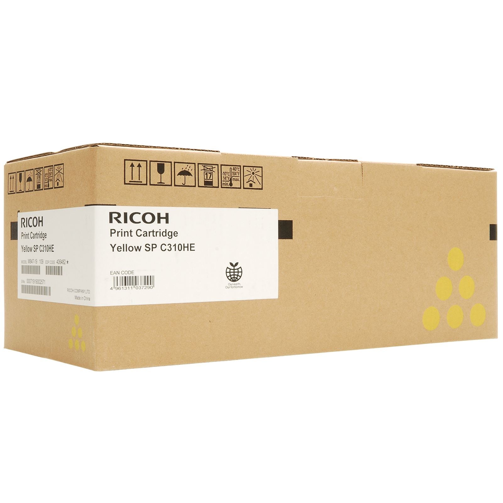 Ricoh C310E Yellow Standard Capacity Toner Cartridge 6k pages - 406482 - ONE CLICK SUPPLIES