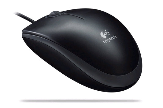 Logitech B100 Optical USB Mouse Black - ONE CLICK SUPPLIES