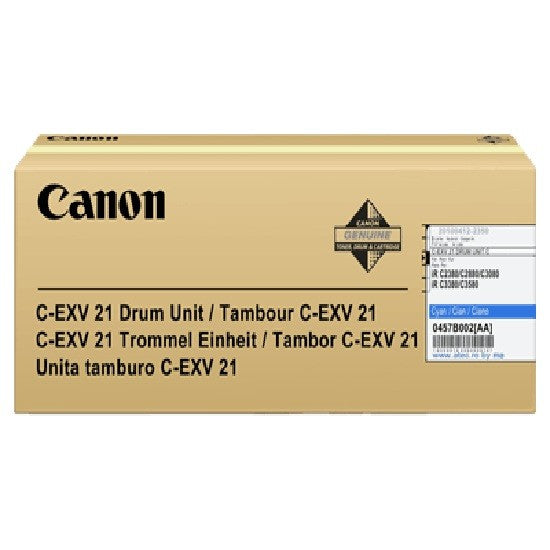 Canon EXV21C Cyan Drum Unit 53k pages - 0457B002 - ONE CLICK SUPPLIES