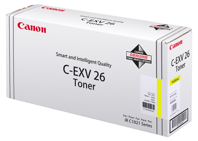 Canon EXV26Y Yellow Standard Capacity Toner Cartridge 6k pages - 1657B006 - ONE CLICK SUPPLIES