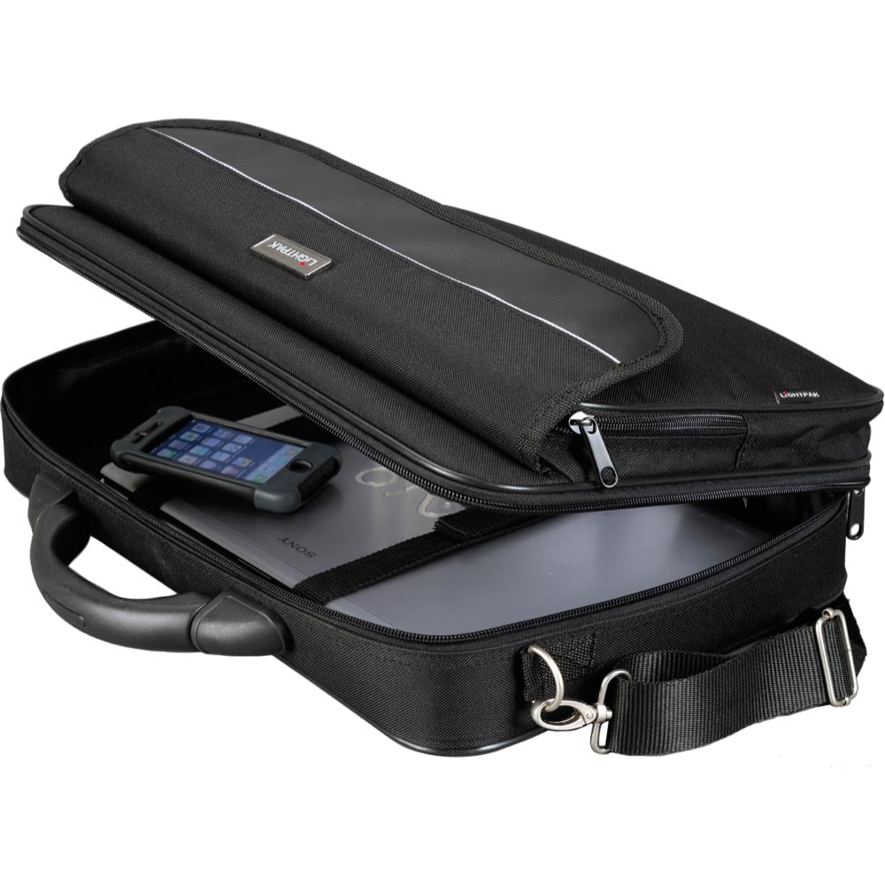 Lightpak ELITE S Small Laptop Bag for Laptops up to 15.4 inch Black - 46110 - ONE CLICK SUPPLIES