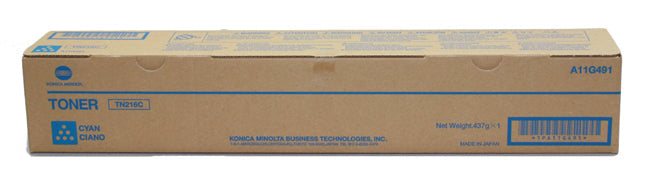 Konica Minolta TN216C Cyan Toner Cartridge 26k pages for Bizhub C220/C280 - A11G451 - ONE CLICK SUPPLIES