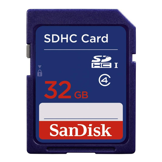 SanDisk 32GB Class 4 Flash SD Memory Card Blue - ONE CLICK SUPPLIES