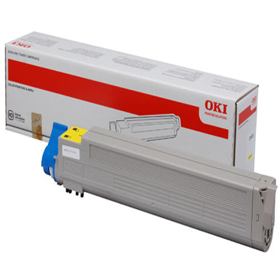 OKI Yellow Toner Cartridge 22K pages - 43837129 - ONE CLICK SUPPLIES