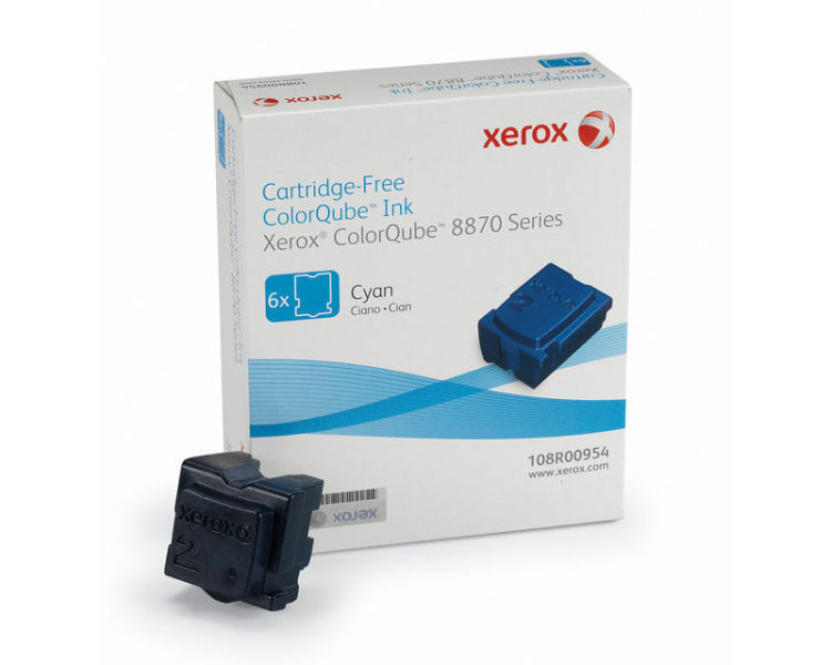 Xerox Cyan Standard Capacity Solid Ink 17.3k pages for 8570 8870 - 108R00954 - ONE CLICK SUPPLIES