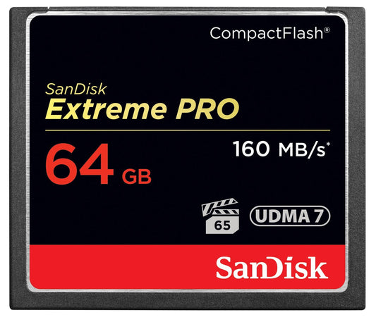 SanDisk Extreme Pro 64GB CompactFlash Card - ONE CLICK SUPPLIES