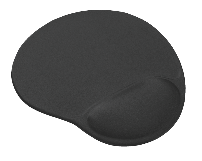 Trust Bigfoot Gel Mouse Pad Black - ONE CLICK SUPPLIES