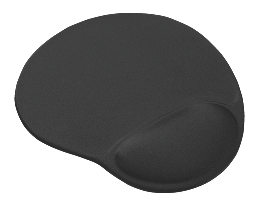 Trust Bigfoot Gel Mouse Pad Black - ONE CLICK SUPPLIES