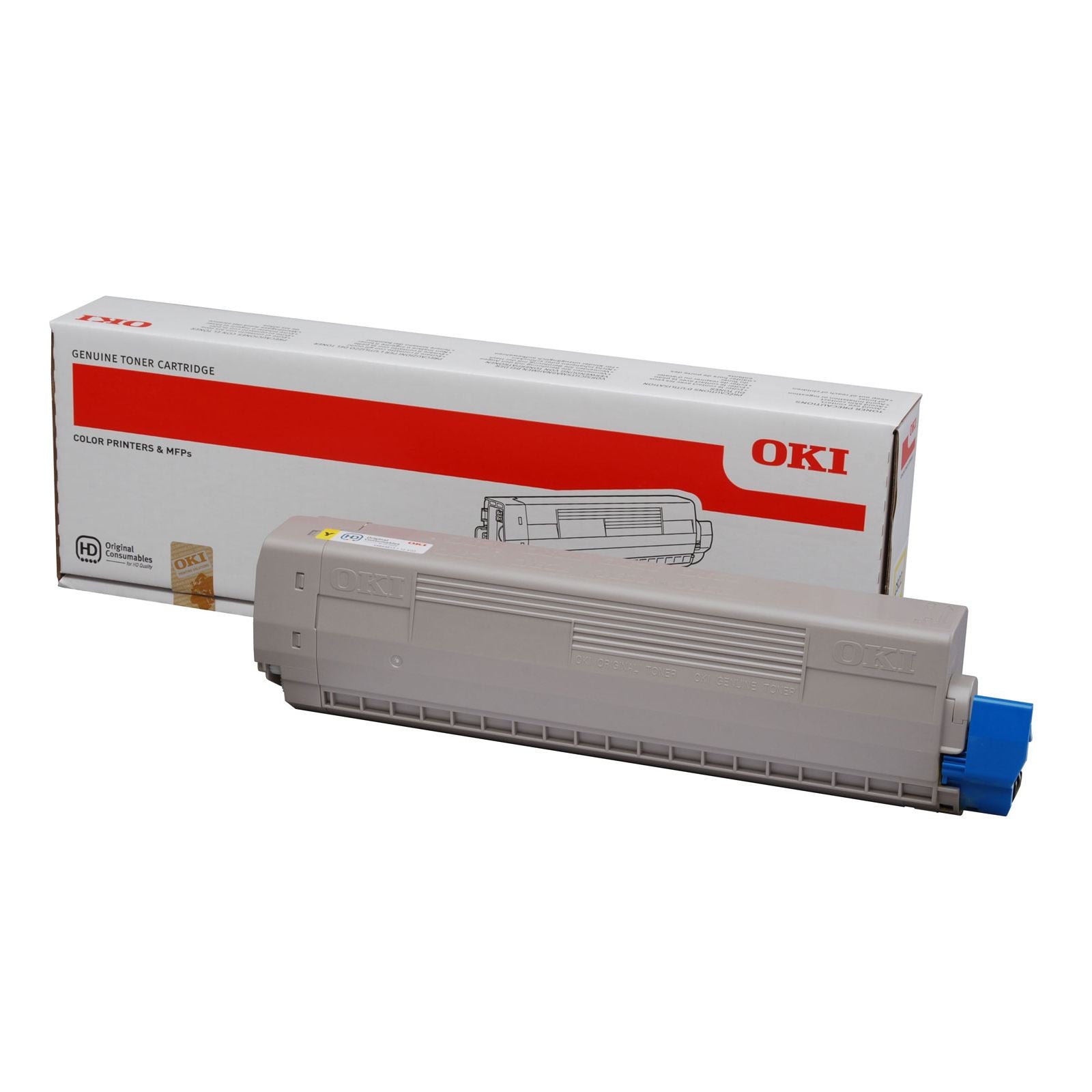 OKI Yellow Toner Cartridge 7.3K pages - 44844613 - ONE CLICK SUPPLIES