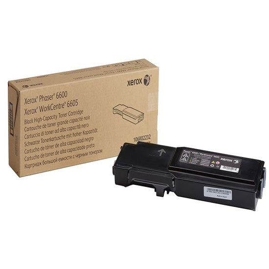 Xerox Black High Capacity Toner Cartridge 8k pages for 6600 WC6605 - 106R02232 - ONE CLICK SUPPLIES