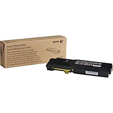 Xerox Yellow High Capacity Toner Cartridge 6k pages for 6600 WC6605 - 106R02231 - ONE CLICK SUPPLIES