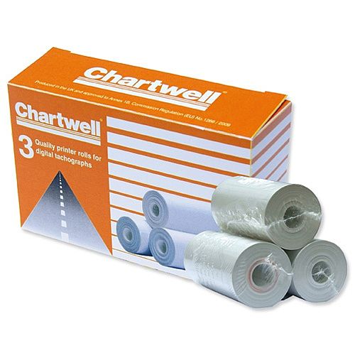 Chartwell Digital Tachograph Rolls (Pack 3) - DPROLLZ - ONE CLICK SUPPLIES