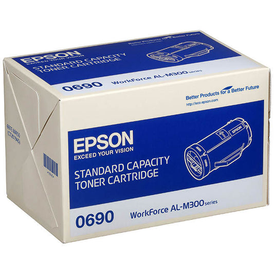 Epson 690 Black Standard Capacity Toner Cartridge 2.7k pages - C13S050690 - ONE CLICK SUPPLIES