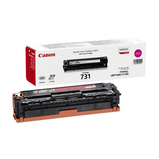 Canon 731M Magenta Standard Capacity Toner Cartridge 1.5k pages - 6270B002 - ONE CLICK SUPPLIES