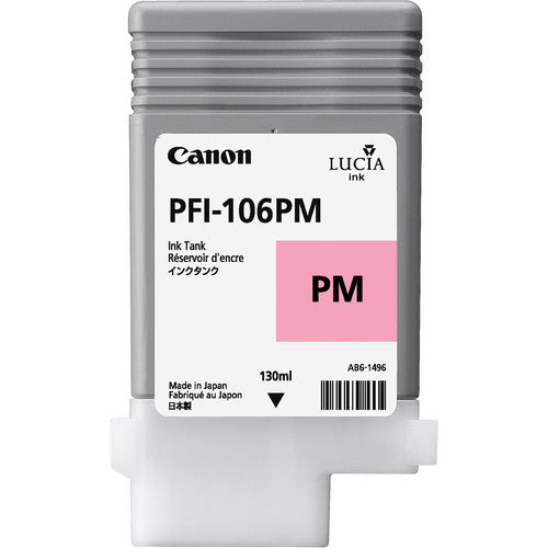 Canon PFI106PM Photo Magenta Standard Capacity Ink Cartridge 130ml - 6626B001 - ONE CLICK SUPPLIES