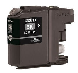 Brother Black Ink Cartridge 7ml - LC121BK - ONE CLICK SUPPLIES