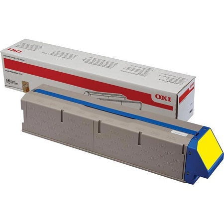 OKI Yellow Toner Cartridge 38K pages - 45536505 - ONE CLICK SUPPLIES