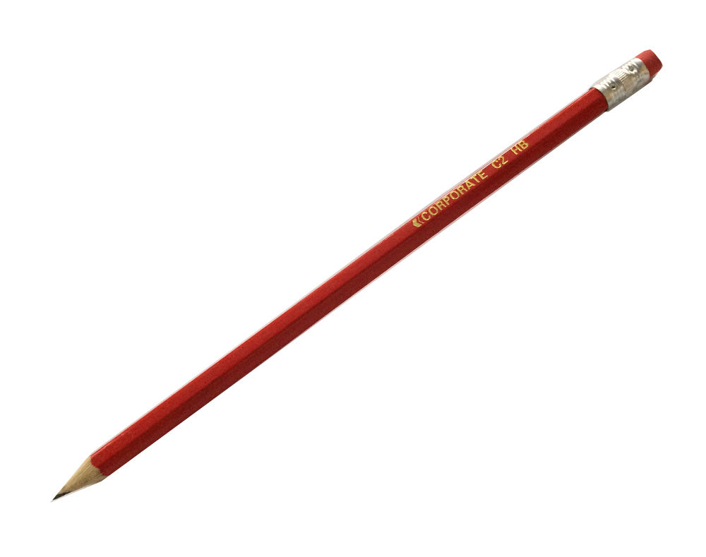 ValueX HB Pencil Rubber Tip Red Barrel (Pack 12) - 785100 - ONE CLICK SUPPLIES