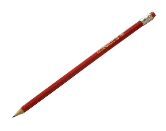 ValueX HB Pencil Rubber Tip Red Barrel (Pack 12) - 785100 - ONE CLICK SUPPLIES