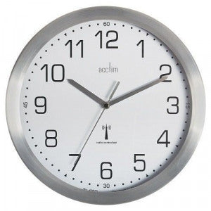 Acctim Supervisor Wall Clock Chrome - ONE CLICK SUPPLIES