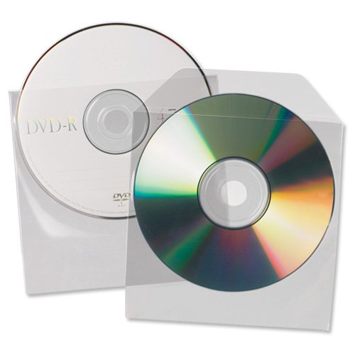 ValueX CD/DVD Pocket Polyprpylene Non-Adhesive Clear (Pack 25) - 10291 - ONE CLICK SUPPLIES