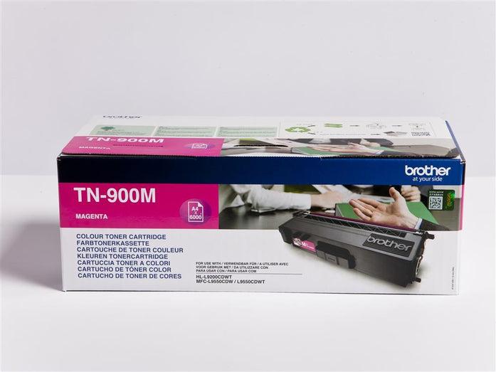 Brother Magenta Toner Cartridge 6k pages - TN900M - ONE CLICK SUPPLIES