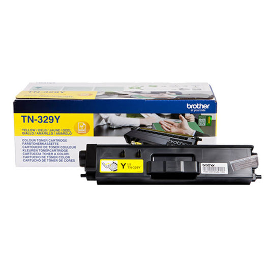 Brother Yellow Toner Cartridge 6k pages - TN329Y - ONE CLICK SUPPLIES