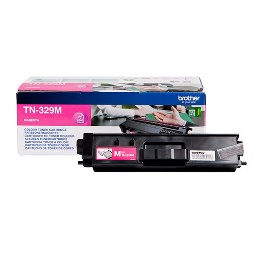 Brother Magenta Toner Cartridge 6k pages - TN329M - ONE CLICK SUPPLIES