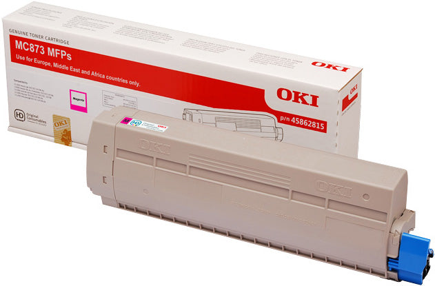 OKI Magenta Toner Cartridge 10K pages - 45862815 - ONE CLICK SUPPLIES