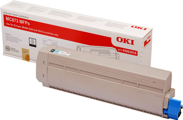 OKI Black Toner Cartridge 15K pages - 45862818 - ONE CLICK SUPPLIES