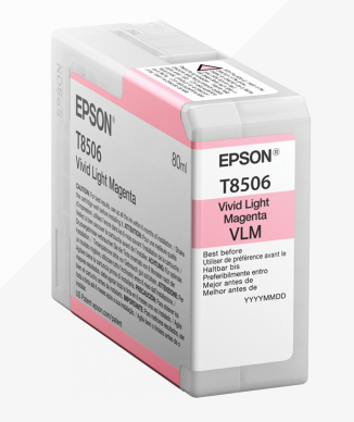 Epson T8506 Light Magenta Ink Cartridge 80ml - C13T850600 - ONE CLICK SUPPLIES