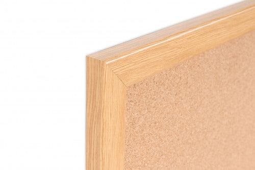 Bi-Office Earth-It Cork Noticeboard Oak Wood Frame 900x600mm - SF132001233 - ONE CLICK SUPPLIES