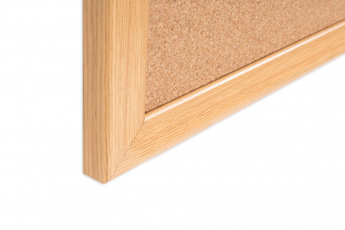 Bi-Office Earth-It Cork Noticeboard Oak Wood Frame 900x600mm - SF132001233 - ONE CLICK SUPPLIES