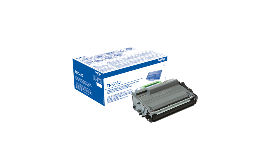 Brother Black Toner Cartridge 8k pages - TN3480 - ONE CLICK SUPPLIES