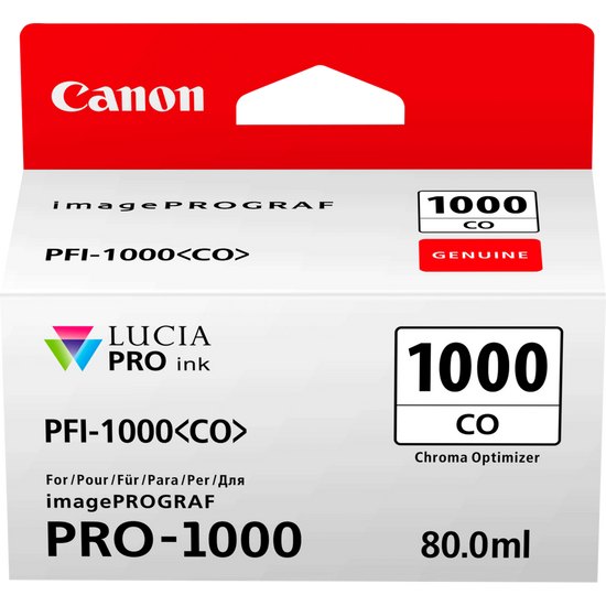 Canon PFI1000CO Chroma Optimiser Standard Capacity Ink Cartridge 80ml - 0556C001 - ONE CLICK SUPPLIES