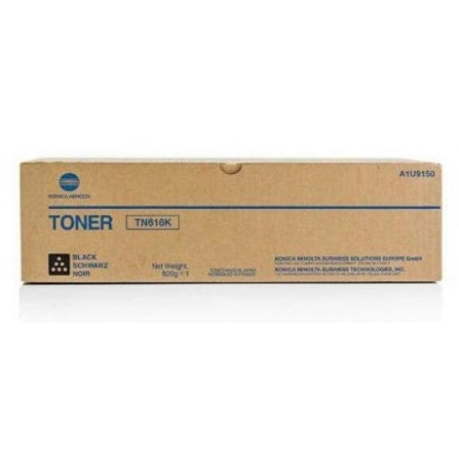 Konica Minolta TN616K Black Toner Cartridge 41.5k pages - A1U9150 - ONE CLICK SUPPLIES