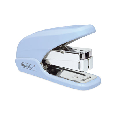 Rapesco X5 Mini Less Effort Stapler Plastic 20 Sheet Powder Blue - 1338 - ONE CLICK SUPPLIES