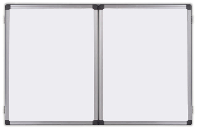 Bi-Office Maya Trio Magnetic Lacquered Steel Whiteboard Aluminium Frame 1200x900mm - TR02020108170 - ONE CLICK SUPPLIES