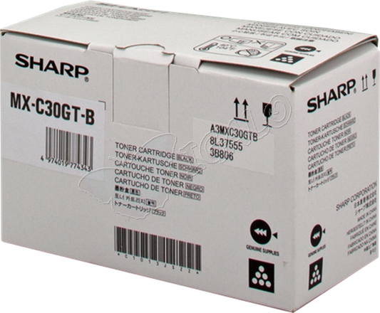 Sharp Black Toner Cartridge 6k pages - MXC30GTB - ONE CLICK SUPPLIES