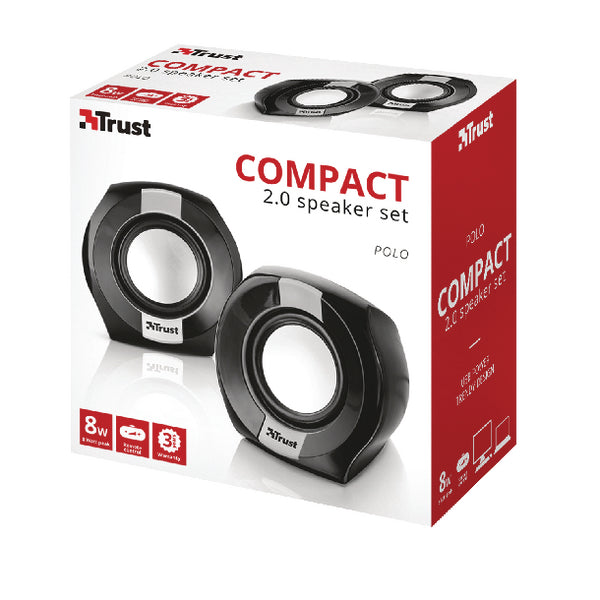 Trust Polo Compact 2.0 Wired Speaker - ONE CLICK SUPPLIES