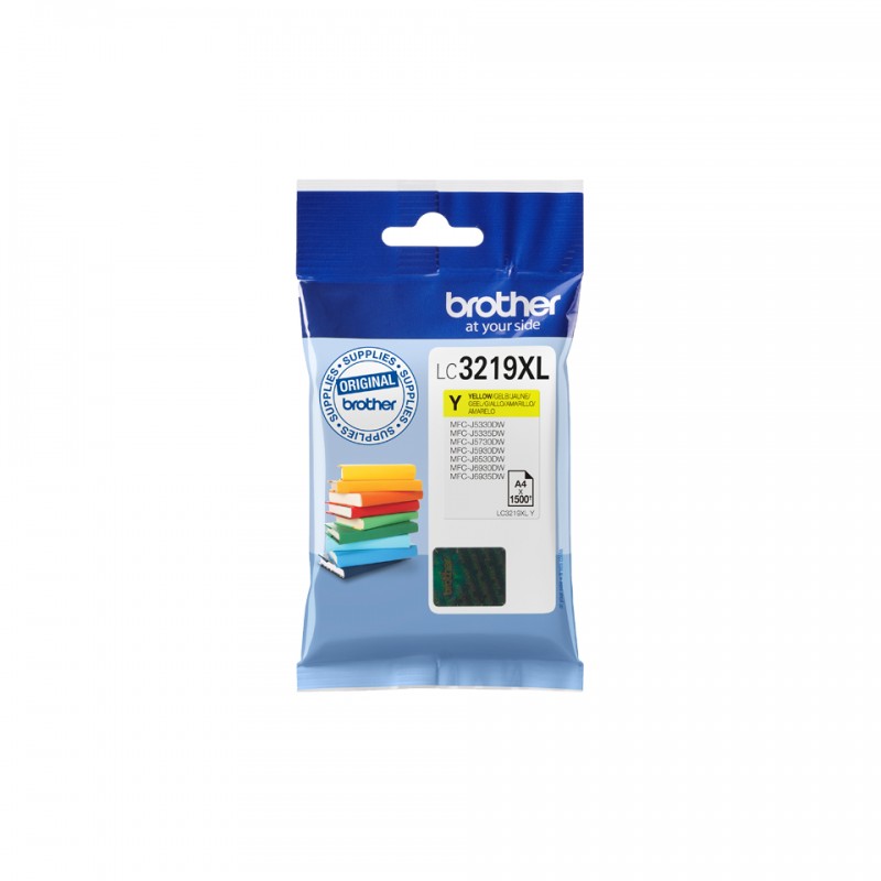 Brother Yellow High Capacity Ink Cartridge 16.5ml - LC3219XLY - ONE CLICK SUPPLIES