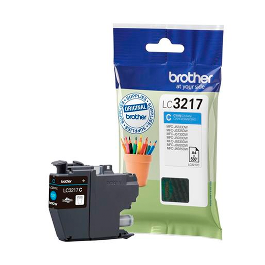 Brother Cyan Ink Cartridge 9ml - LC3217C - ONE CLICK SUPPLIES