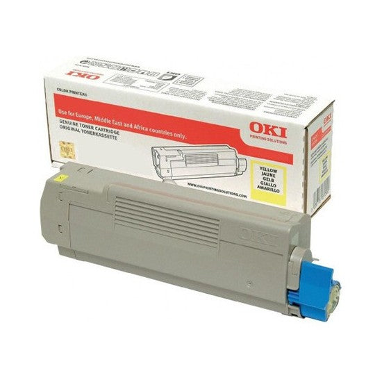 OKI Yellow Toner Cartridge 10K pages - 46443101 - ONE CLICK SUPPLIES