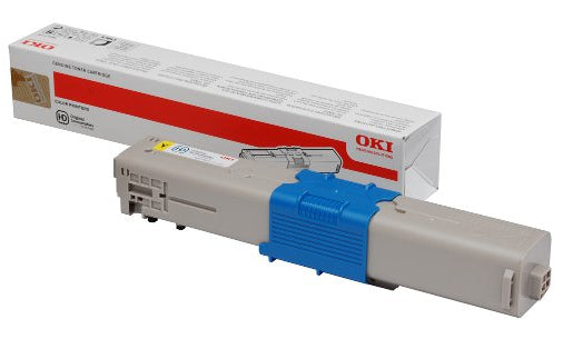 OKI Yellow Toner Cartridge 1.5K pages - 46490401 - ONE CLICK SUPPLIES