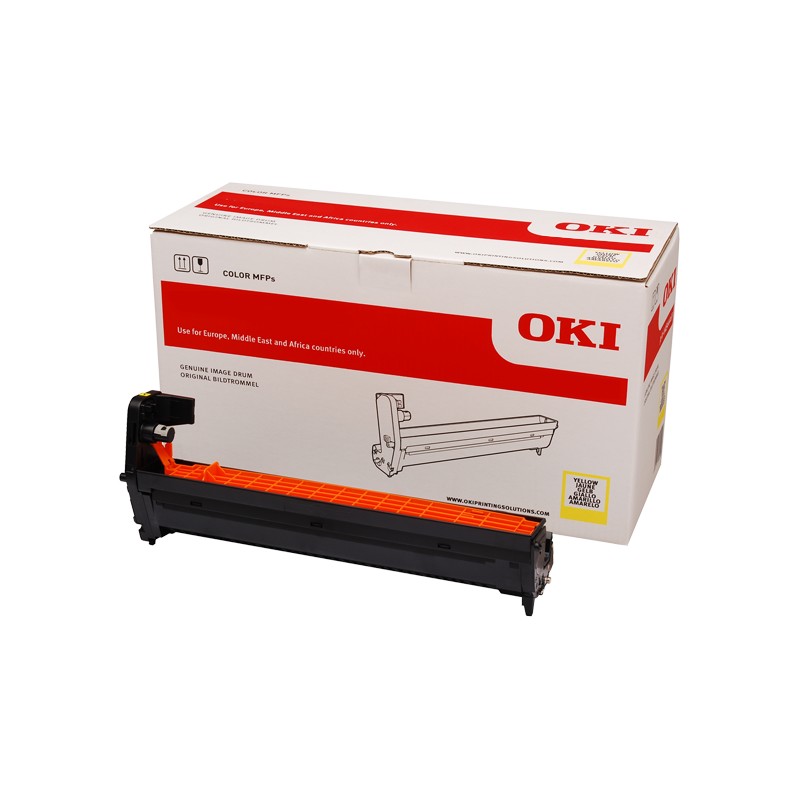 OKI Yellow Drum Unit 30K pages - 46484105 - ONE CLICK SUPPLIES