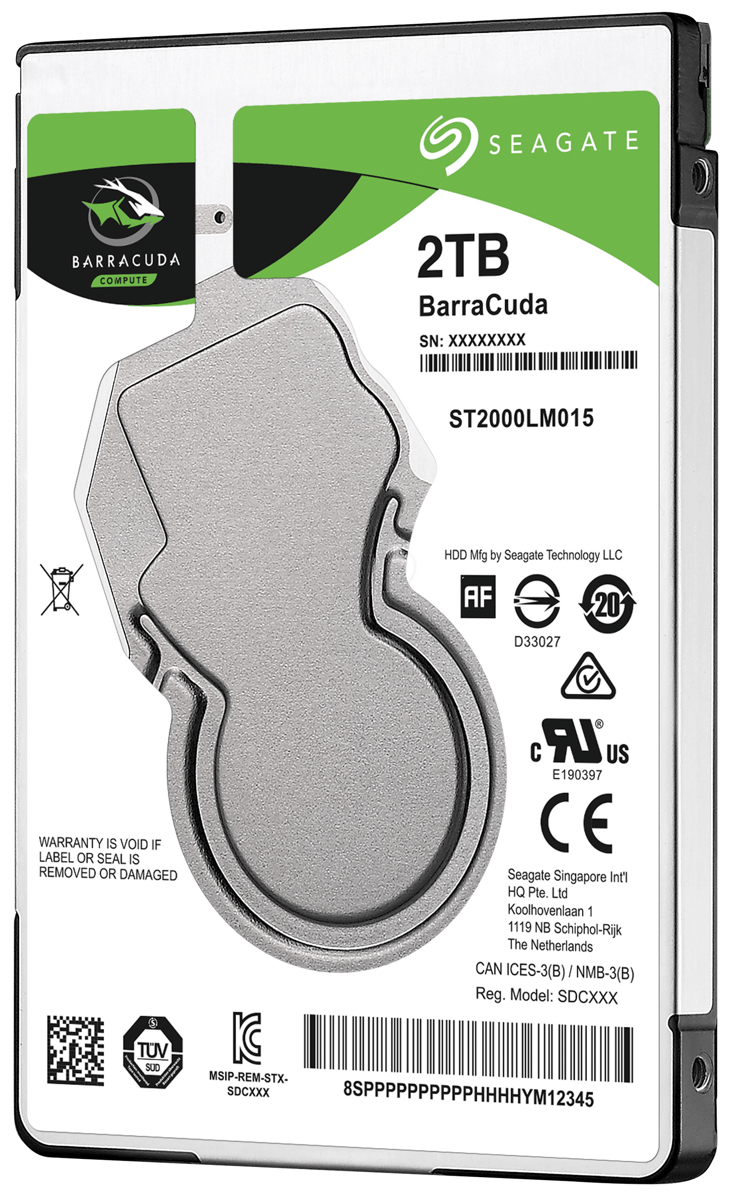 Seagate Barracuda 2TB SATA 6Gbs 2.5 Inch 5400 RPM 128MB Cache Internal Hard Disk Drive - ONE CLICK SUPPLIES